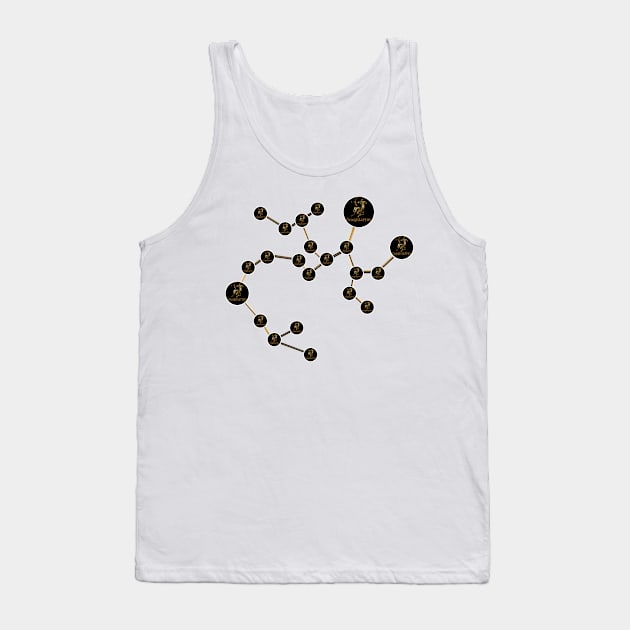 zodiac sagittarius constellation Tank Top by INDONESIA68